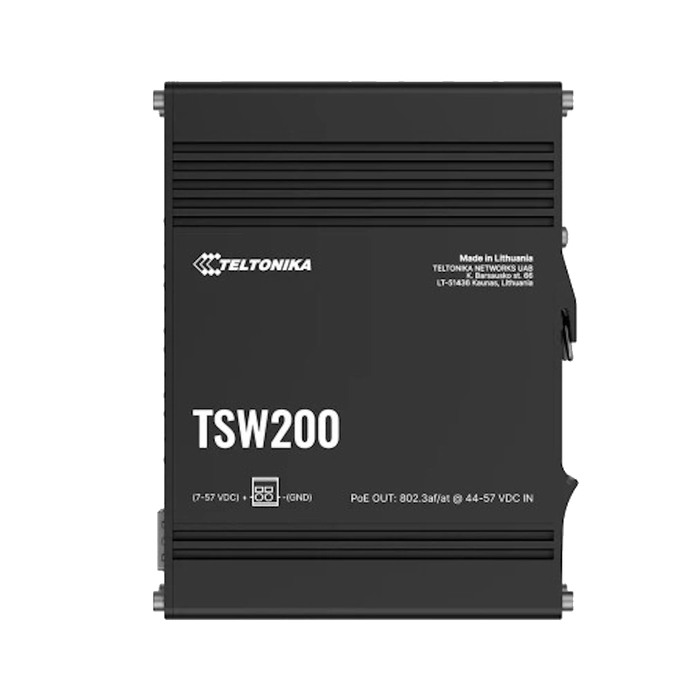 מתג תעשייתי‏TSW200 POE+ ‎ מבית TELTONIKA