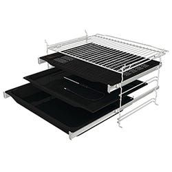 תנור בנוי פירולטי gorenje בגימור זכוכית שחורה דגם OPS84BG