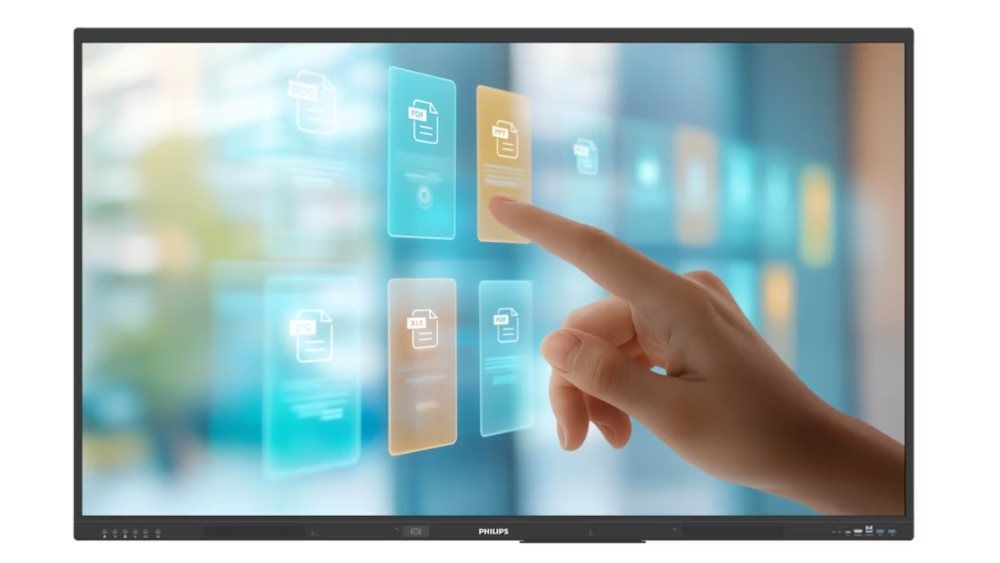 מסך מגע אינטראקטיבי Philips בגודל 65 אינץ' 4K UHD דגם 65BDL4252E עם Android 14