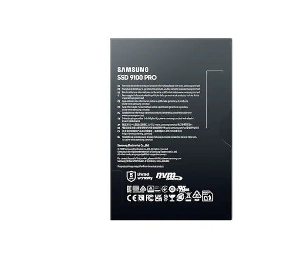 דיסק פנימי Samsung 9100 PRO 2TB Gen5 M.2 NVME 2.0 14800 13400 RW