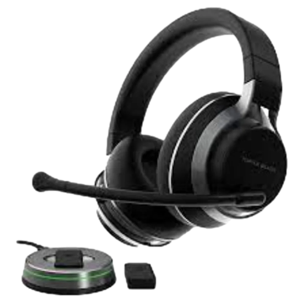אוזניות גיימינג Turtle Beach Stealth Pro – אלחוטי 2.4GHz ו-Bluetooth 5.1 – דרייברים Nanoclear 50 מ"מ – ANC עד 25dB – שתי סוללות מתחלפות – מורשה ל-Xbox