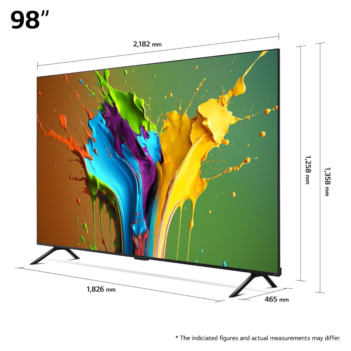 טלוויזיה 98 חכמה LG QNED ברזולוציית 4K דגם: 98QNED89T6A מתצוגה