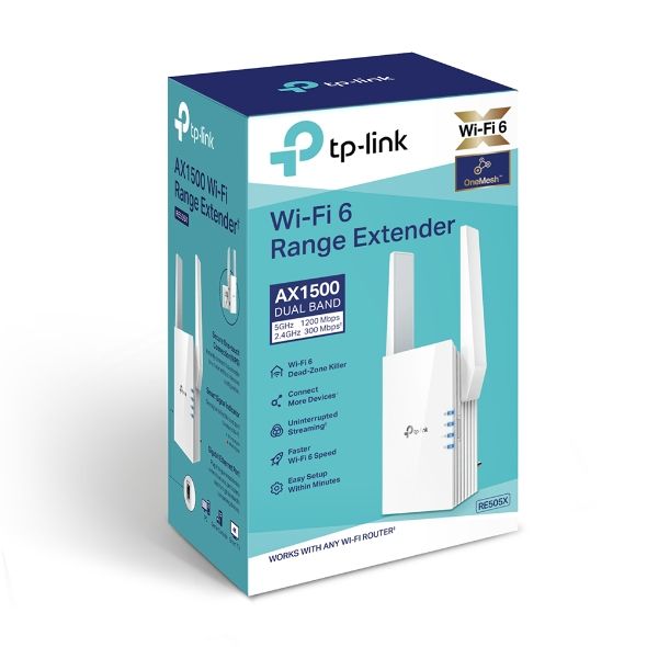 אקסס פוינט RE505X AX1500 WI-FI6 מבית TP-LINK