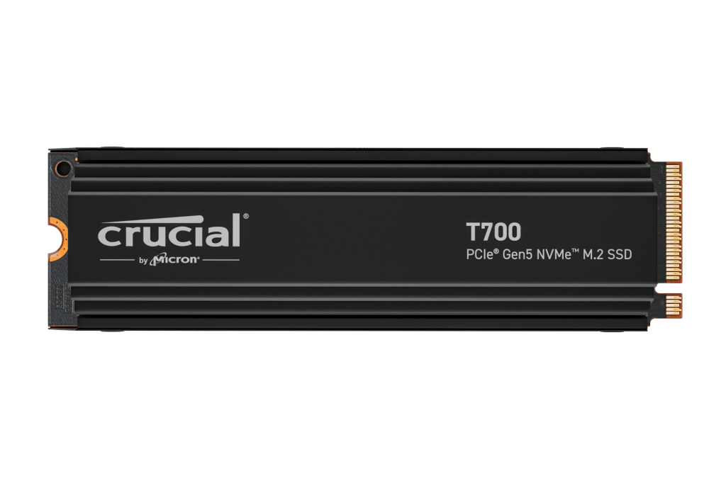Crucial SSD 1TB T700 NVMe M.2 PCIe Gen5 with heatsink