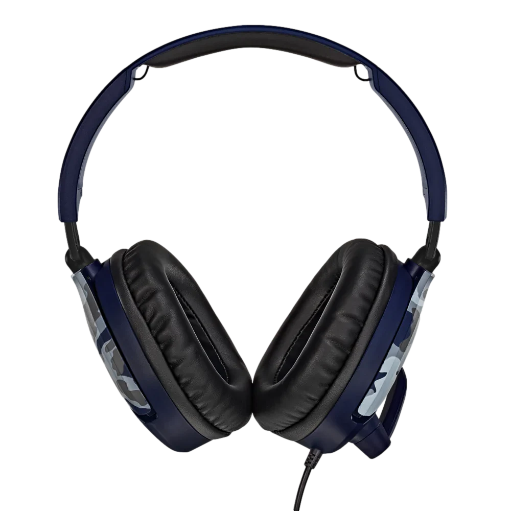 אוזניות גיימינג Turtle Beach Recon 70 Blue Camo – דרייברים 40 מ"מ – מיקרופון מתקפל להשתקה – חיבור 3.5 מ"מ