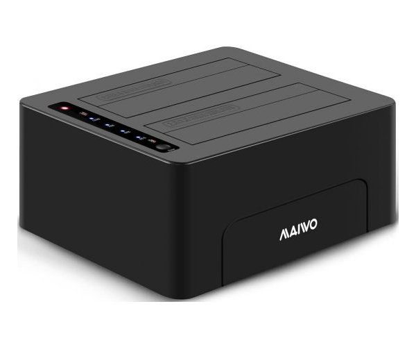 תחנת עגינה ושכפול לשני דיסקים  3.5 2.5 MAIVO USB3.0 Dual Bay