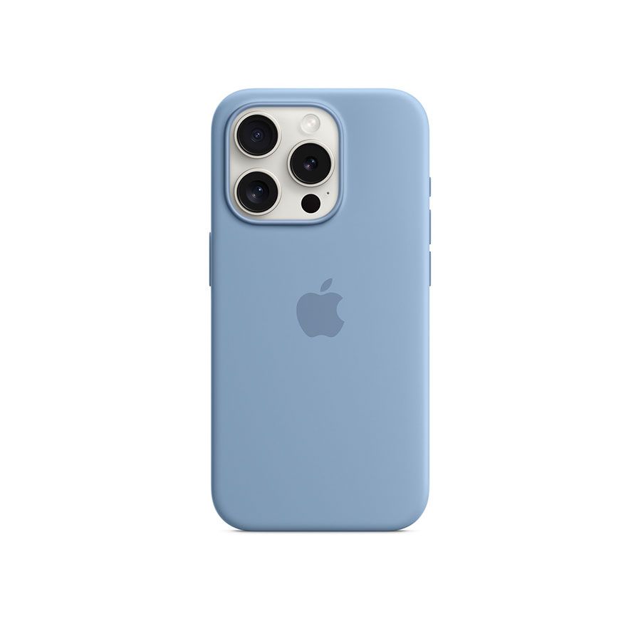 iPhone 15 Series Silicone Cases with MagSafe - Winter Blue
