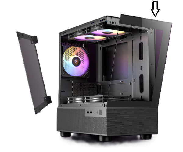 פנל קדמי למארז Antec CX200M – שחור