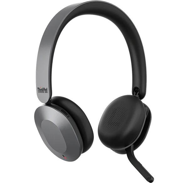 אוזניות Lenovo Dual-Mode ANC Headset 8550 – אלחוטי Bluetooth 5.3 – ביטול רעשים אקטיבי (ANC) – מתקפלות – צבע אפור