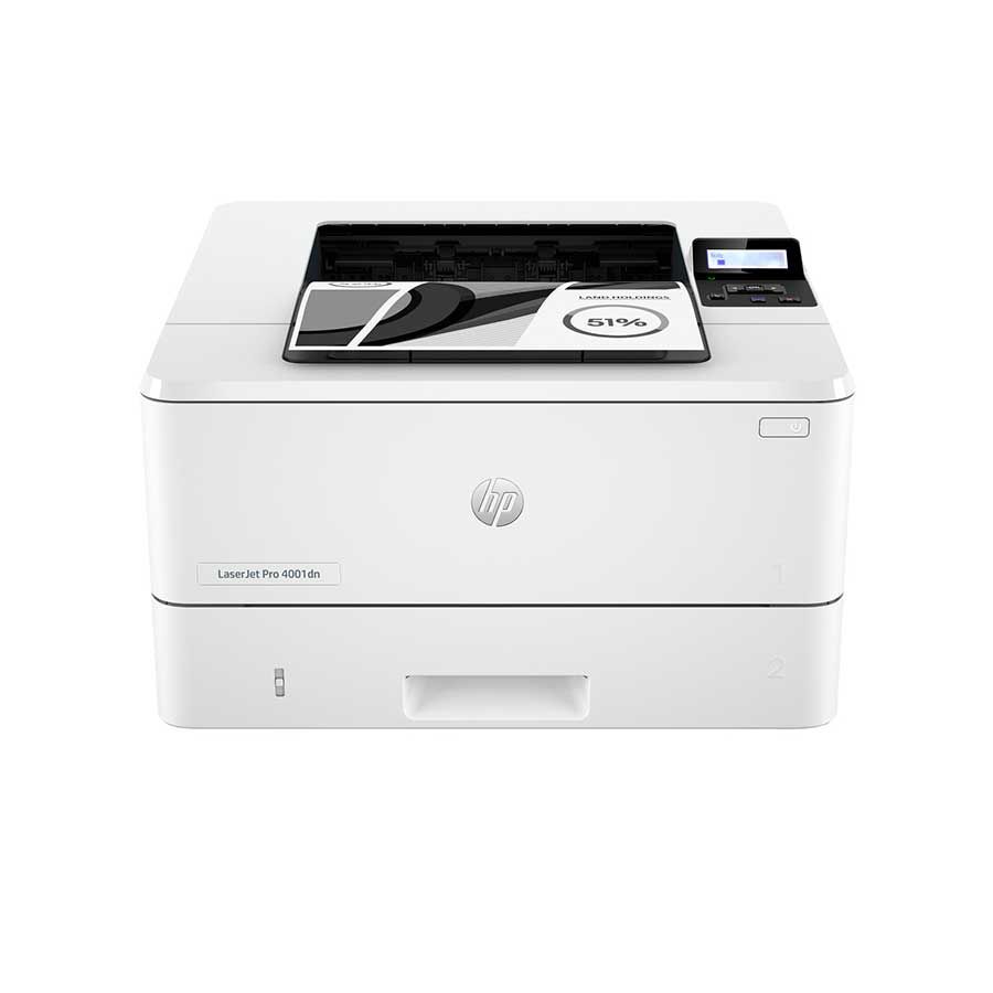 מדפסת לייזר HP LaserJet Pro 4007dn שחור-לבן עם חיבור רשת והדפסה דו-צדדית