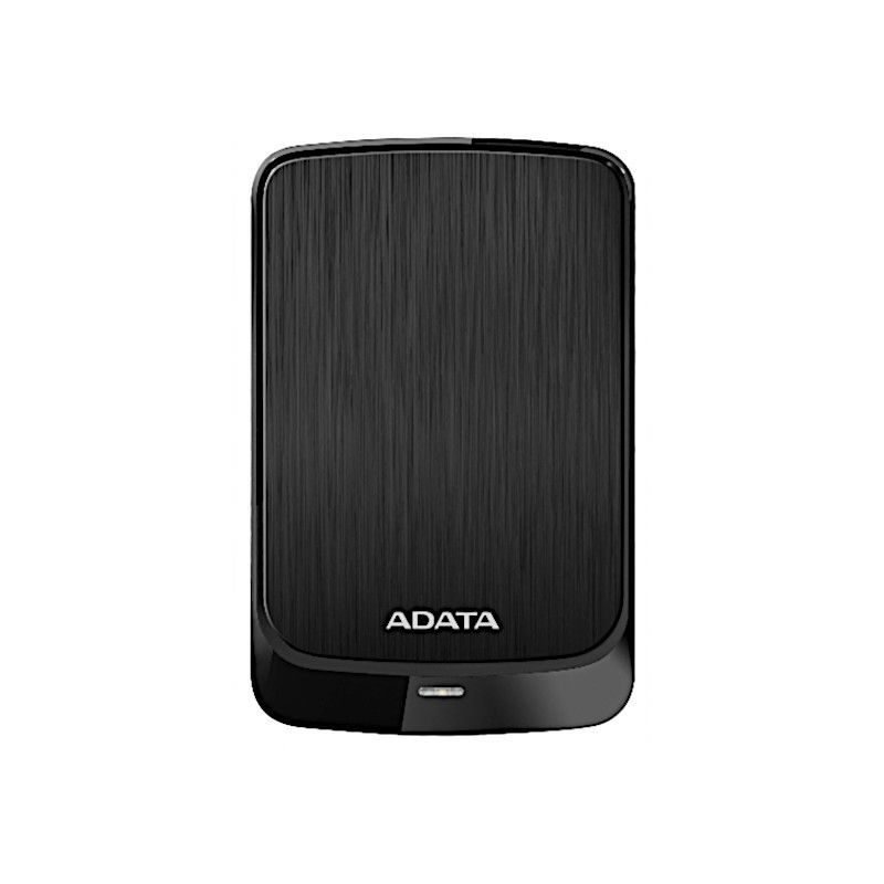 דיסק קשיח חיצוני ADATA HV320 – קיבולת 2TB – תצורה 2.5" – ממשק USB 3.2 Gen1 – מהירות סיבוב 5400RPM – חיישני זעזועים – צבע שחור