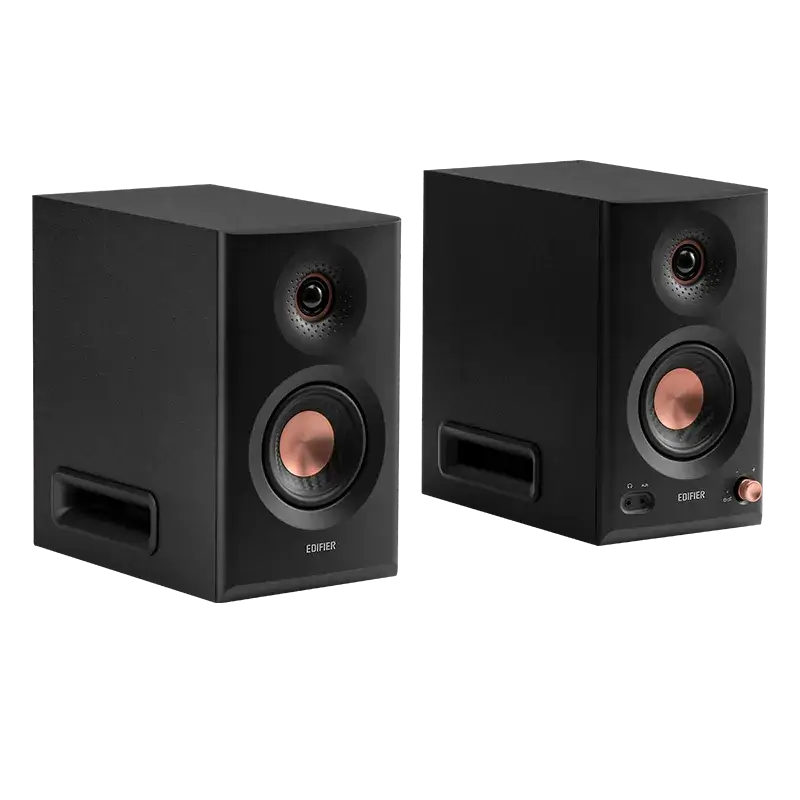 רמקולי סטודיו מוגברים Edifier MR5 – הגברה משולשת Tri-amp – טווח תדרים 46Hz–40kHz – צבע שחור