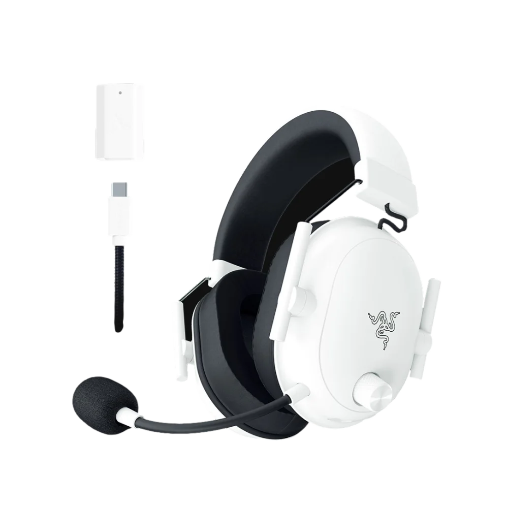 Razer BlackShark V2 HyperSpeed – אוזניות אלחוטיות לבן