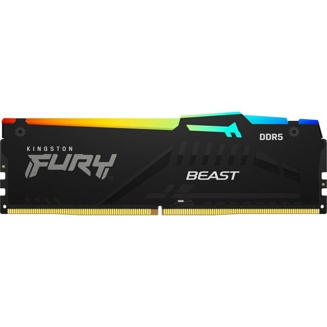 זיכרון Kingston FURY Beast RGB DDR5 16GB 6000MT/s CL30 שחור EXPO