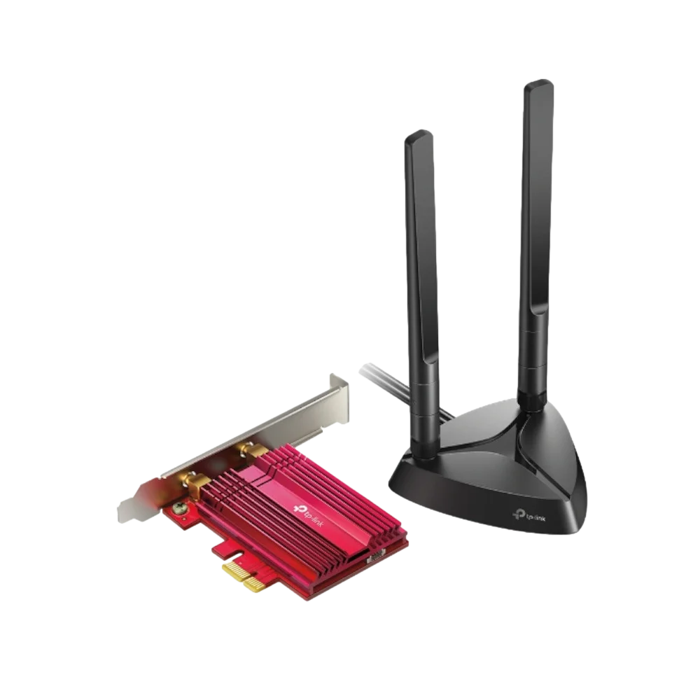 כרטיס רשת אלחוטי TP-Link Archer TX3000E – Wi-Fi 6 AX3000 – חיבור PCIe – Bluetooth 5.2 – אנטנות High-Gain עם בסיס מגנטי