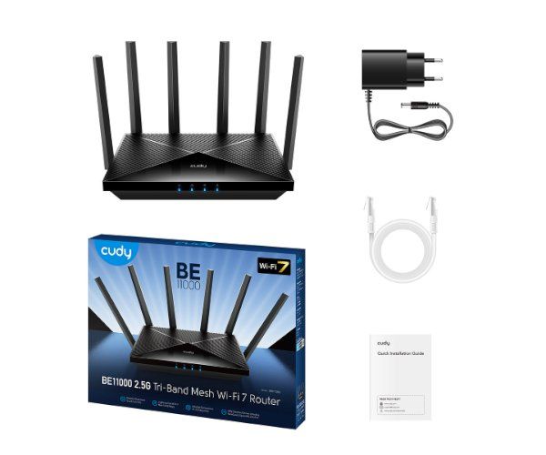 נתב עוצמתי Cudy BE6500 WIFI7 2.5GB LAN up to 6453Mbps
