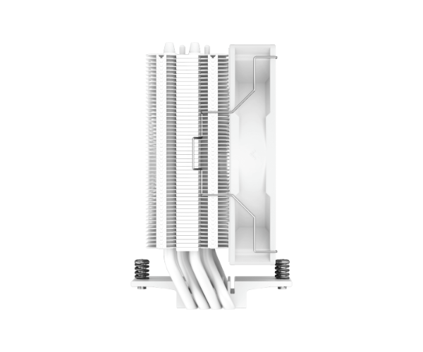 מאוורר קירור למעבד DeepCool AG400 – קירור אוויר – מאוורר 120 מ"מ – TDP עד 220W – גובה 150 מ"מ – תואם AM4/AM5 ו-LGA 115X/1200/1700/1851 – צבע לבן