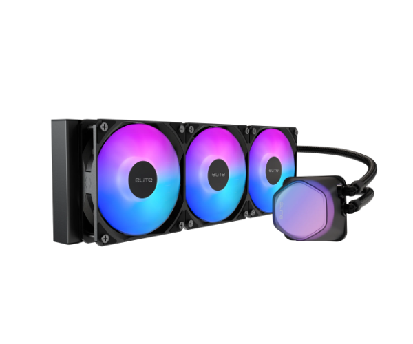 קירור נוזלי משולש שחור Cooler Master Elite Liquid 360 ARGB