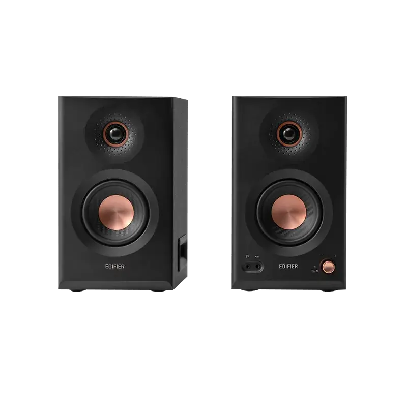 רמקולי סטודיו מוגברים Edifier MR5 – הגברה משולשת Tri-amp – טווח תדרים 46Hz–40kHz – צבע שחור
