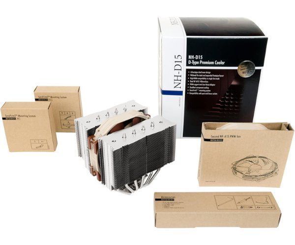 מאוורר NOCTUA NH-D15 250W TDP DUAL 140mm FAN Intel Amd Brown