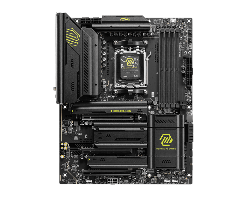 לוח אם MSI MAG X870 TOMAHAWK WIFI AM5 DDR5 WiFi 7 4x M.2 4x SATA באחריות יבואן רשמי