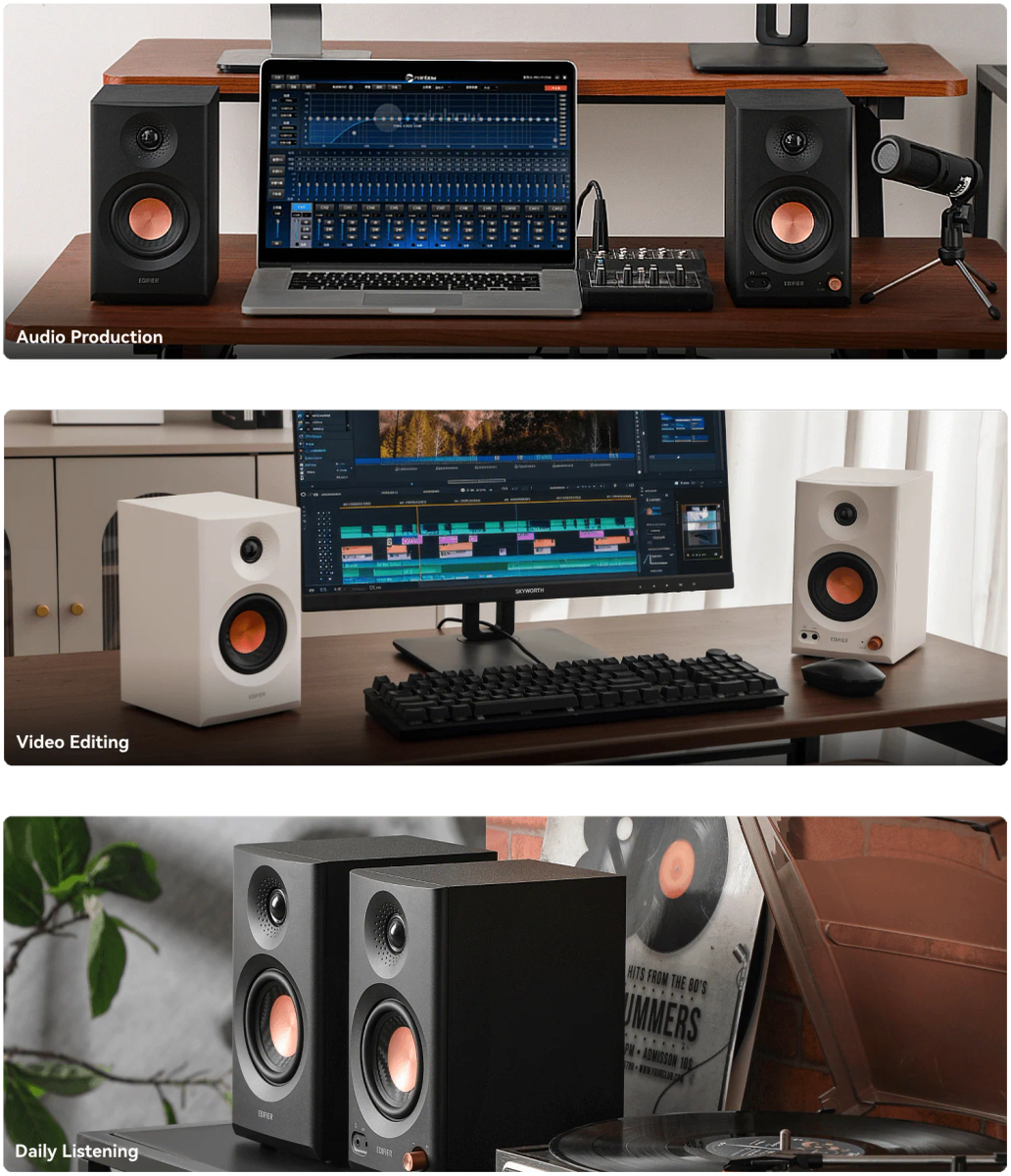 Edifier MR3 - Bluetooth Monitor Speaker (white)