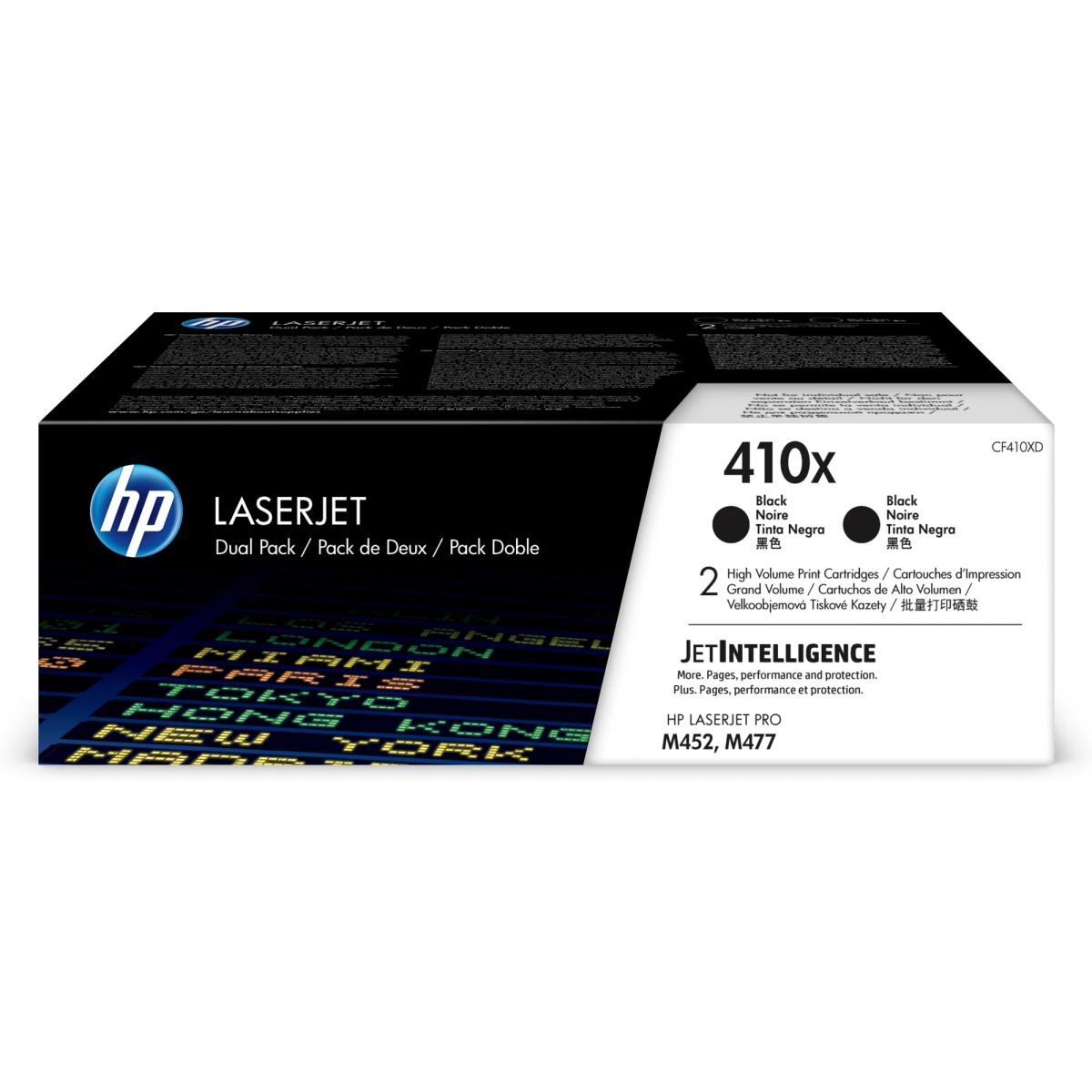 זוג טונרים HP 410X ל CF410-XD M477 452