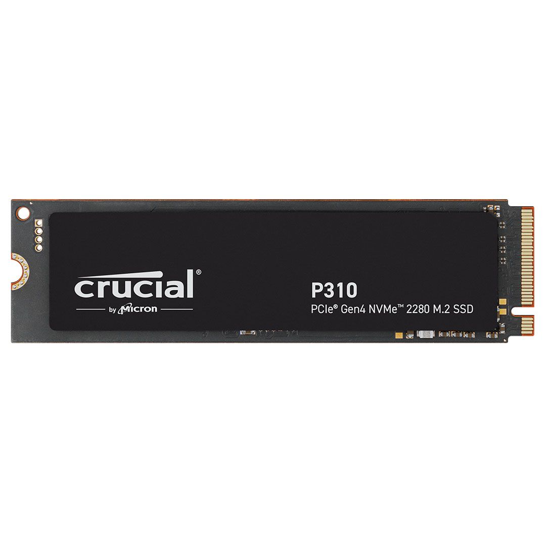 כונן SSD Crucial P310 – נפח 1TB – תצורה M.2 2280 – ממשק NVMe PCIe Gen4 x4 – מהירות קריאה 7,100MB/s – אחריות 5 שנים