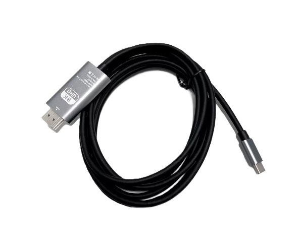 כבל GOLDTOUCH USB 3.1 Type-C ל-HDMI – אורך 1.8 מטר – דגם CH-C-HDMI-8K-1.8