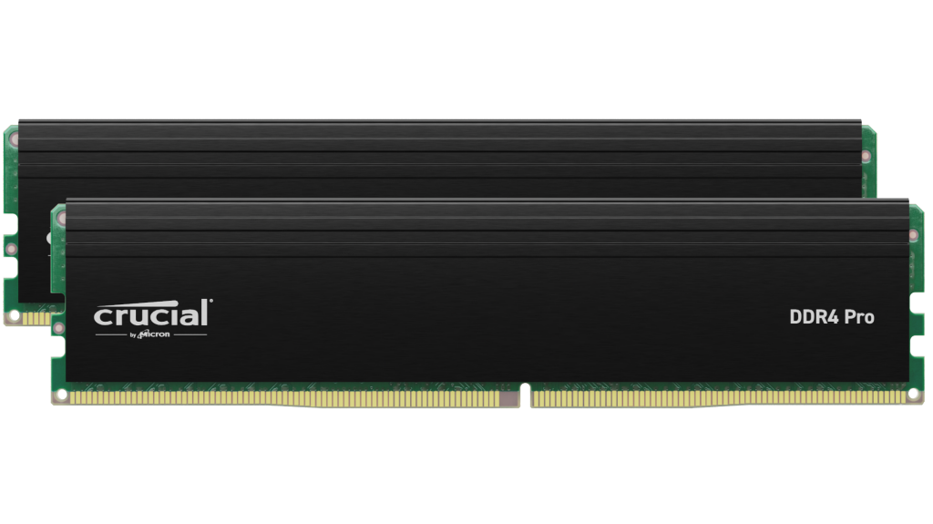 Crucial Pro DIMM 64GB Kit (2x32) DDR4 3200Mhz CL22 (16Gbit)