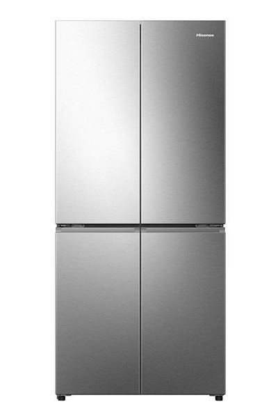 מקרר Hisense ארבע דלתות הפוך בנפח 483 ליטר נטו דגם  RQ58BS  בצבע נירוסטה