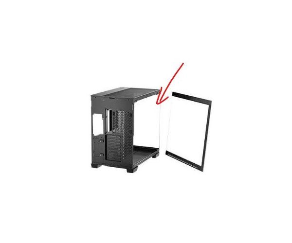 זכוכית קדמית למארז שחור ANTEC C8 BLACK