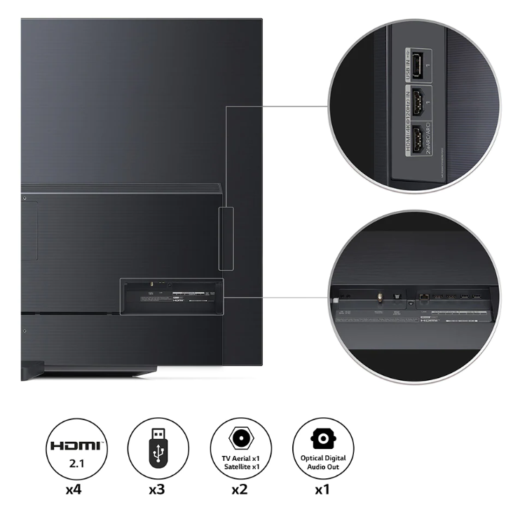 טלוויזיה 83 חכמה LG OLED evo ברזולוציית 4K דגם: OLED83C26LA