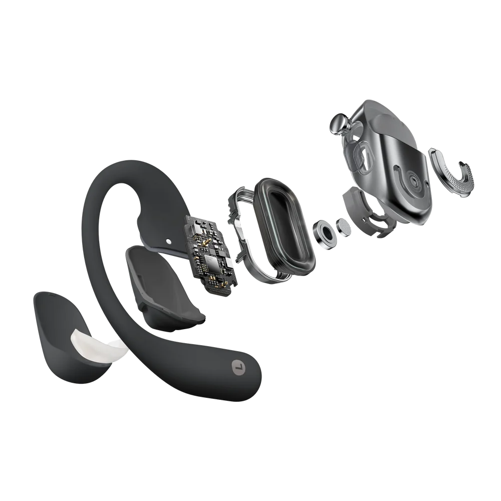 אוזניות אלחוטיות +Shokz OPENFIT 2 שחור