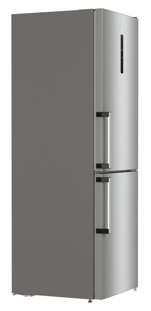 מקרר 2 דלתות gorenje  מקפיא תחתון 329 ליטר בצבע נירוסטה דגם NRC6193SXL5