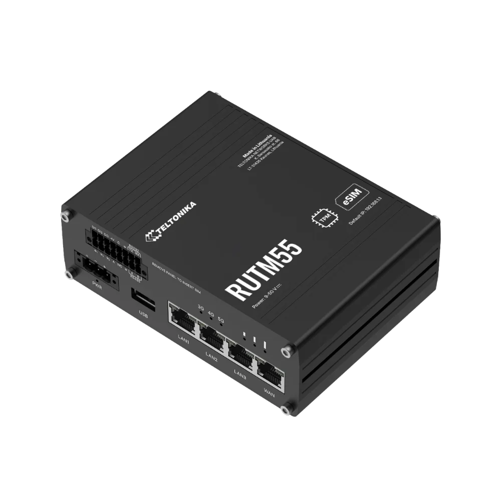 נתב תעשייתי 5G דגם RUTM55 מבית TELTONIKA