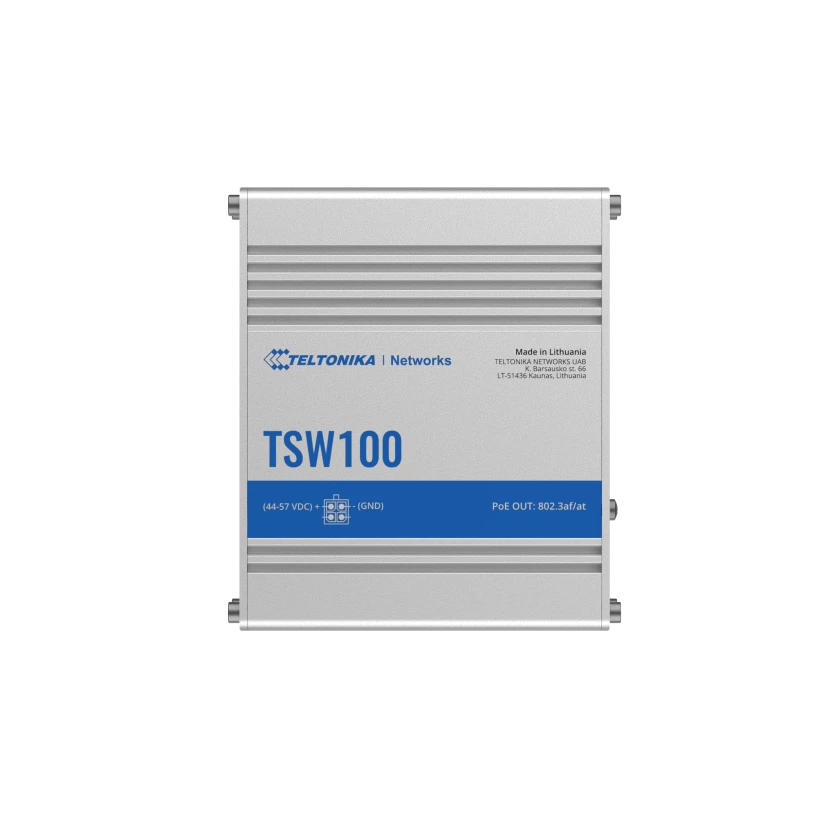 סוויץ' תעשייתי TSW100 PoE מבית TELTONIKA