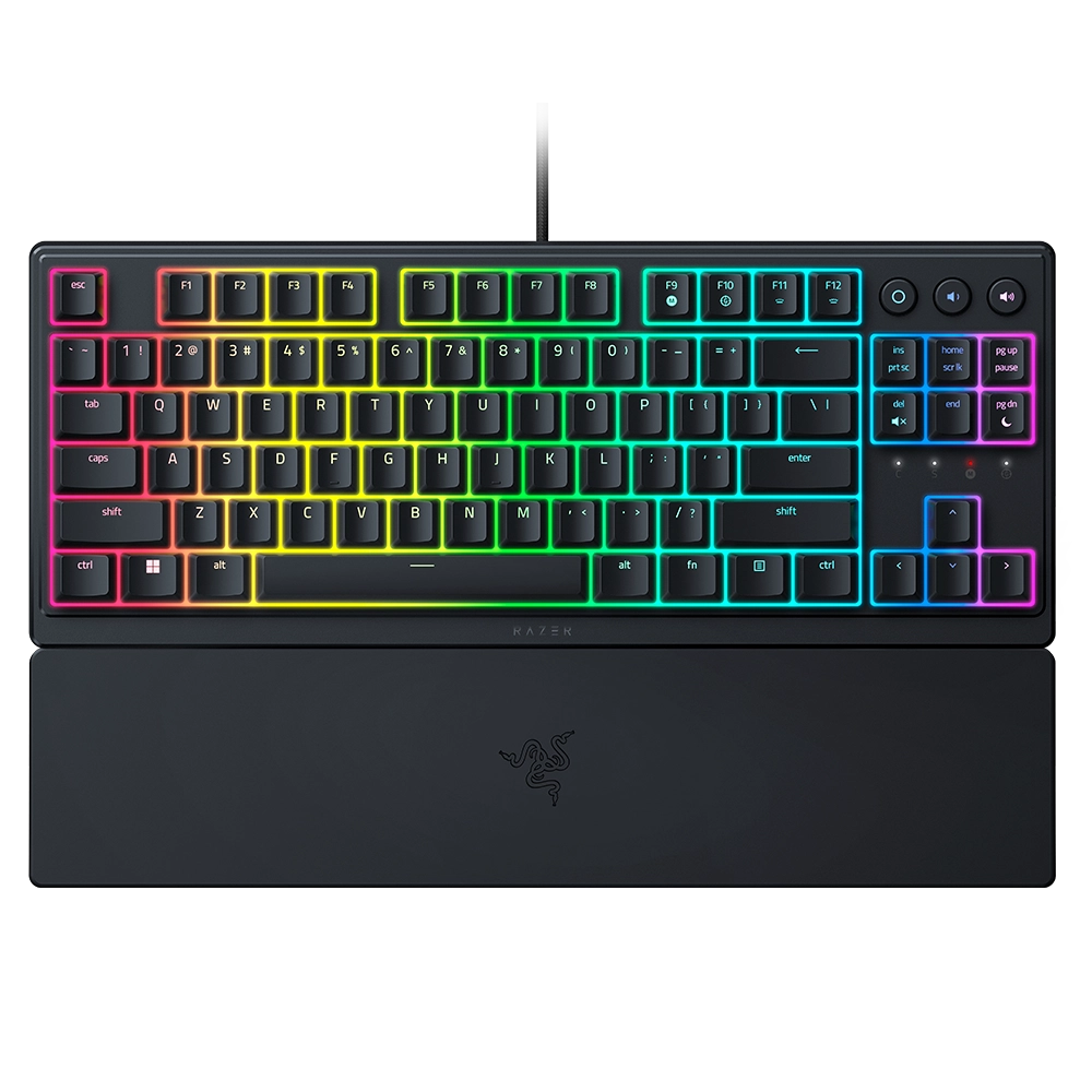 מקלדת גיימינג Razer Ornata V3 TKL – Mecha-Membrane – RGB – משענת יד מגנטית