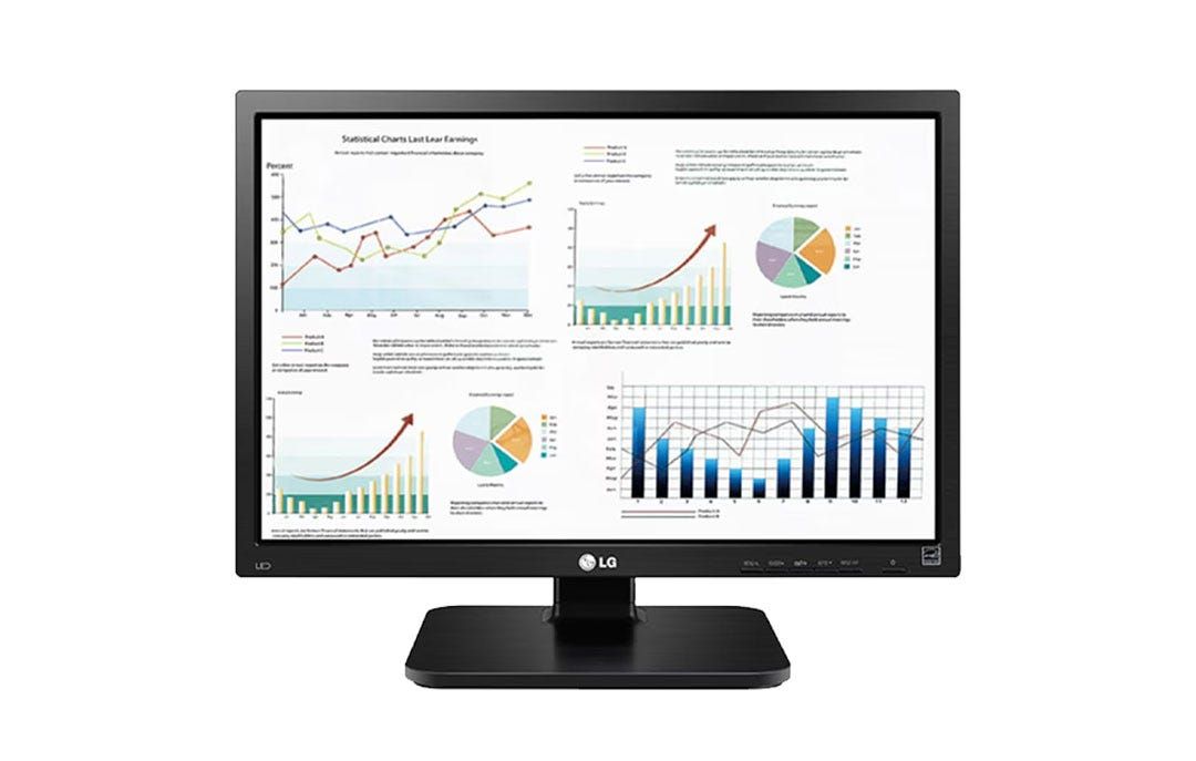 מסך מחשב מקצועי 24 Full HD IPS תוצרת LG דגם: 24BK55WP-B