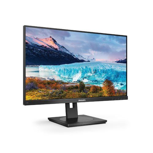 מסך מחשב עסקי Philips 242S1AE בגודל 23.8'' Full HD פאנל IPS ברענון 75Hz עם רגלית מתכווננת לגובה