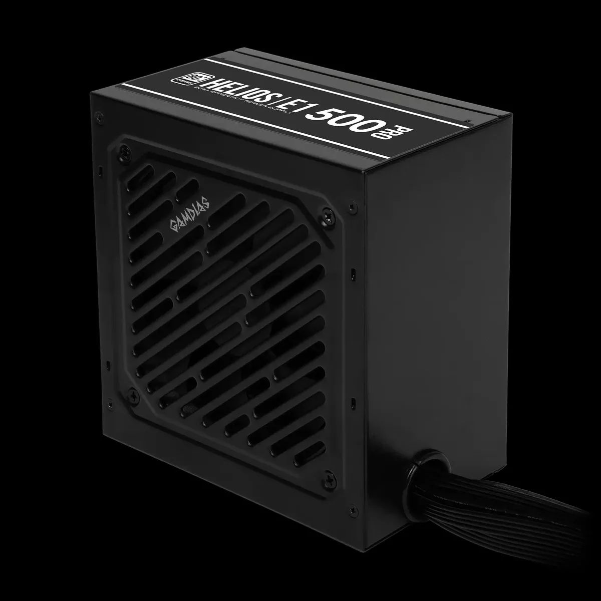 ספק כוח HELIOS E1-500 Pro – הספק 500W – תקן ATX12V v2.4 – מאוורר 120 מ"מ