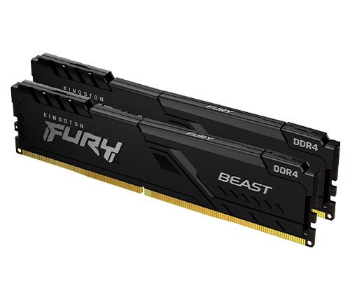 זיכרון Kingston FURY Beast Black 16GB (2x8GB) DDR4 3200MHz CL16