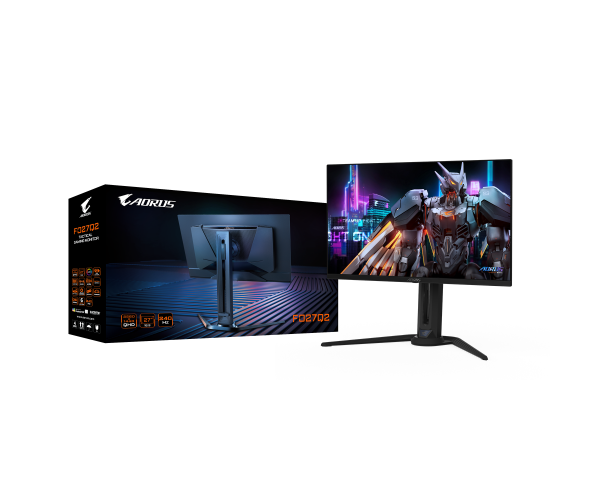 מסך GIGABYTE AORUS FO27Q2 27 2K QD-OLED 0.03ms 240Hz HDR USB KVM
