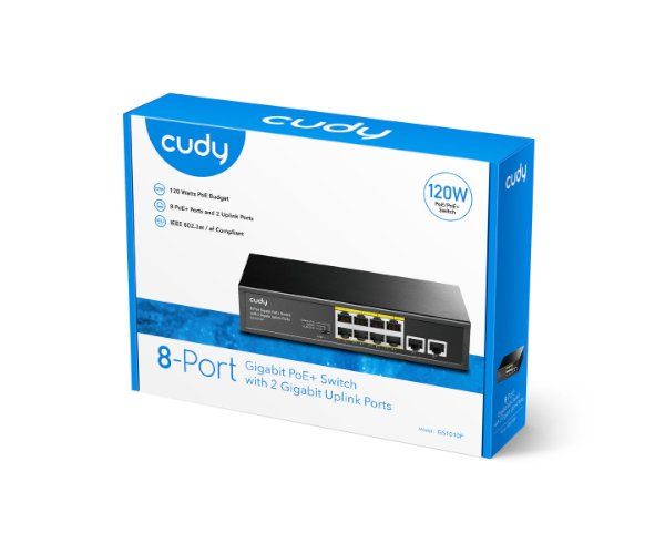 מתג לא מנוהל Cudy GS1010P 8-Ports Gigabit Unmanaged POE Switch