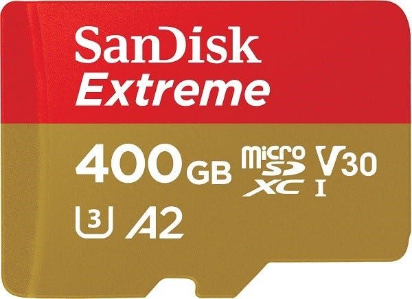 כרטיס זיכרון  Extreme microSD בנפח 400G מבית Sandisk דגם SDSQXAV-400G-GN6MN