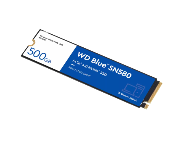 כונן SSD פנימי WD Blue SN5000 – נפח 500GB – ממשק NVMe PCIe Gen4 x4 – תצורת M.2 2280
