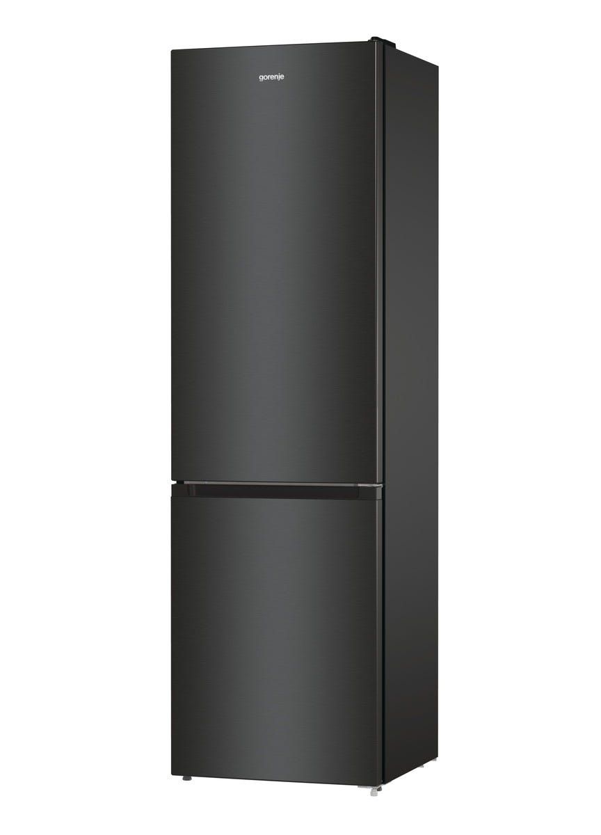 מקרר 2 דלתות gorenje מקפיא תחתון 330 ליטר נירוסטה שחורה דגם NRK6202EBXL4