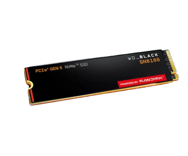 דיסק פנימי WD Black SN8100 1TB NVMe PCIe 5.0 M2 2280