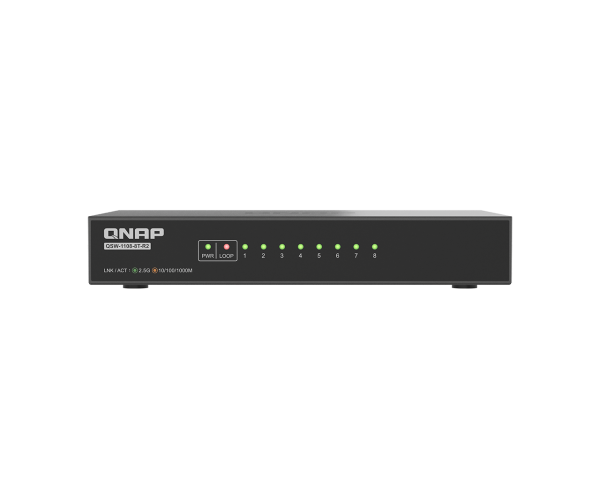 מתג לא מנוהל 2x10GbE + QNAP QSW-2104-2T-R2 4x2.5GbE