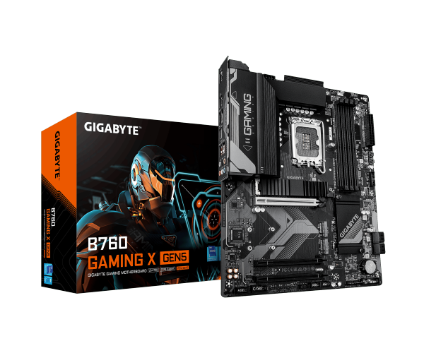 לוח למעבדי אינטל Gigabyte B760 Gaming X Gen5 DDR5 ATX LGA1700